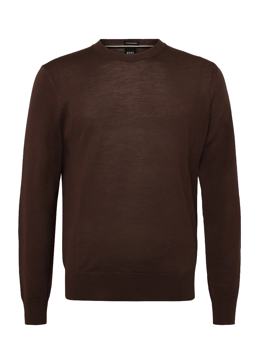 BOSS - H-Leno - rundhals - dark brown - 0