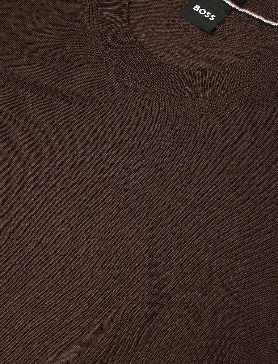 BOSS - H-Leno - rundhals - dark brown - 2