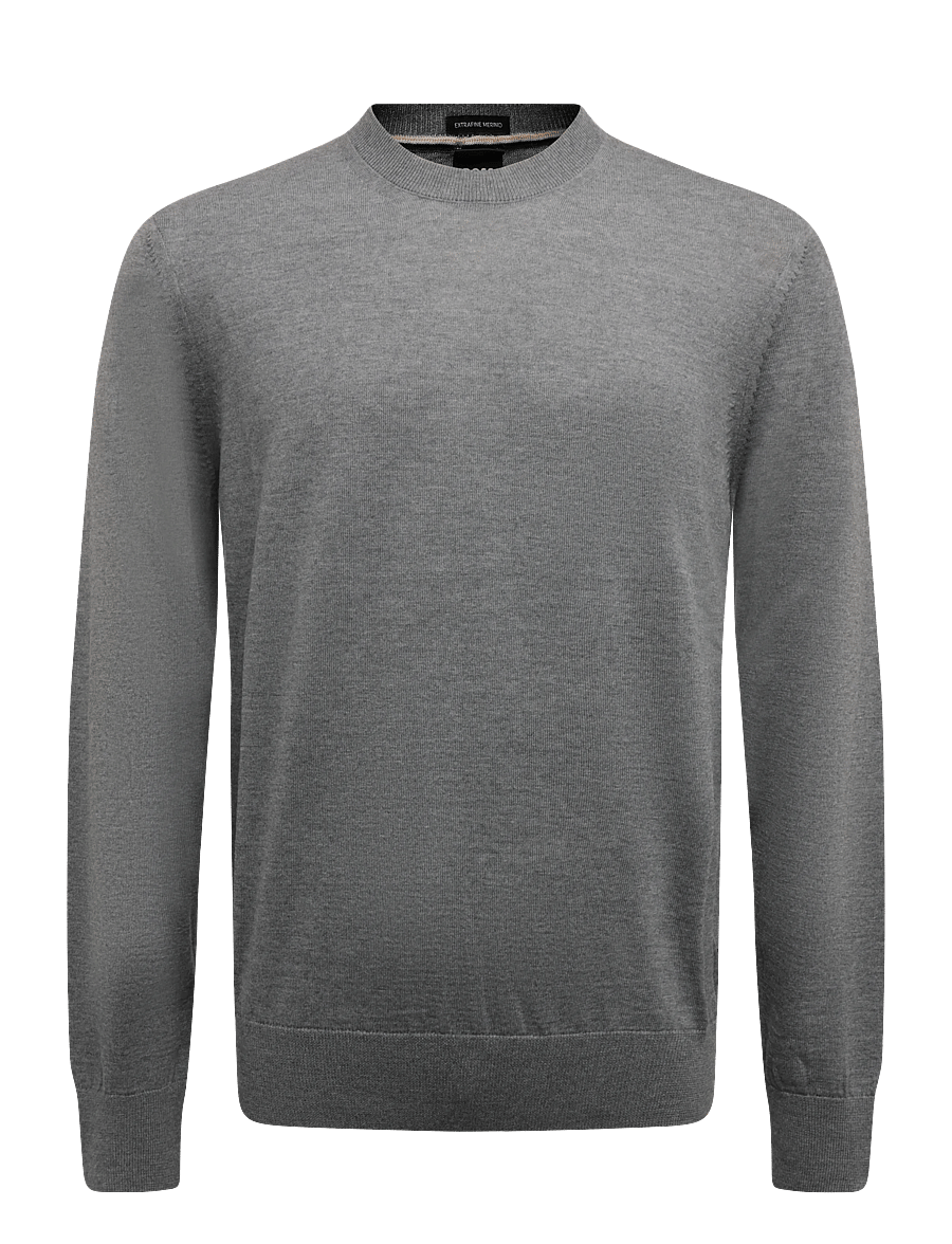 BOSS - H-Leno - rundhals - medium grey - 0