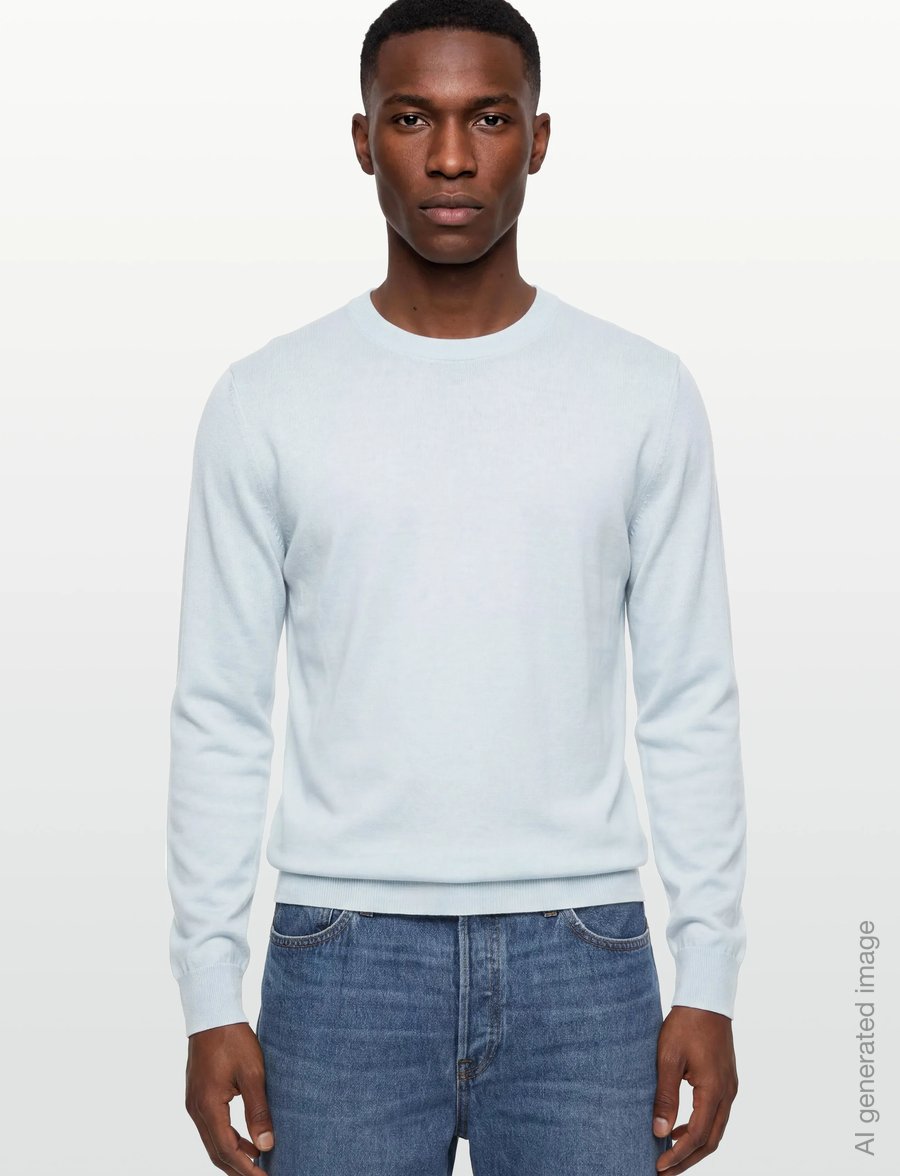 BOSS - H-Leno - round necks - open blue - 2
