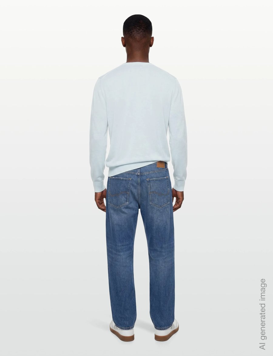 BOSS - H-Leno - round necks - open blue - 3