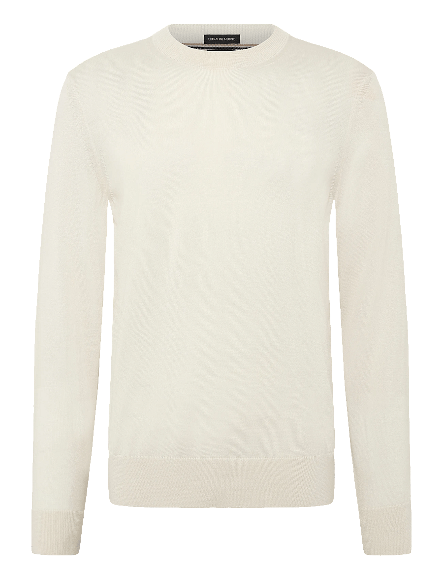 BOSS - H-Leno - Ümara kaelusega - open white - 1