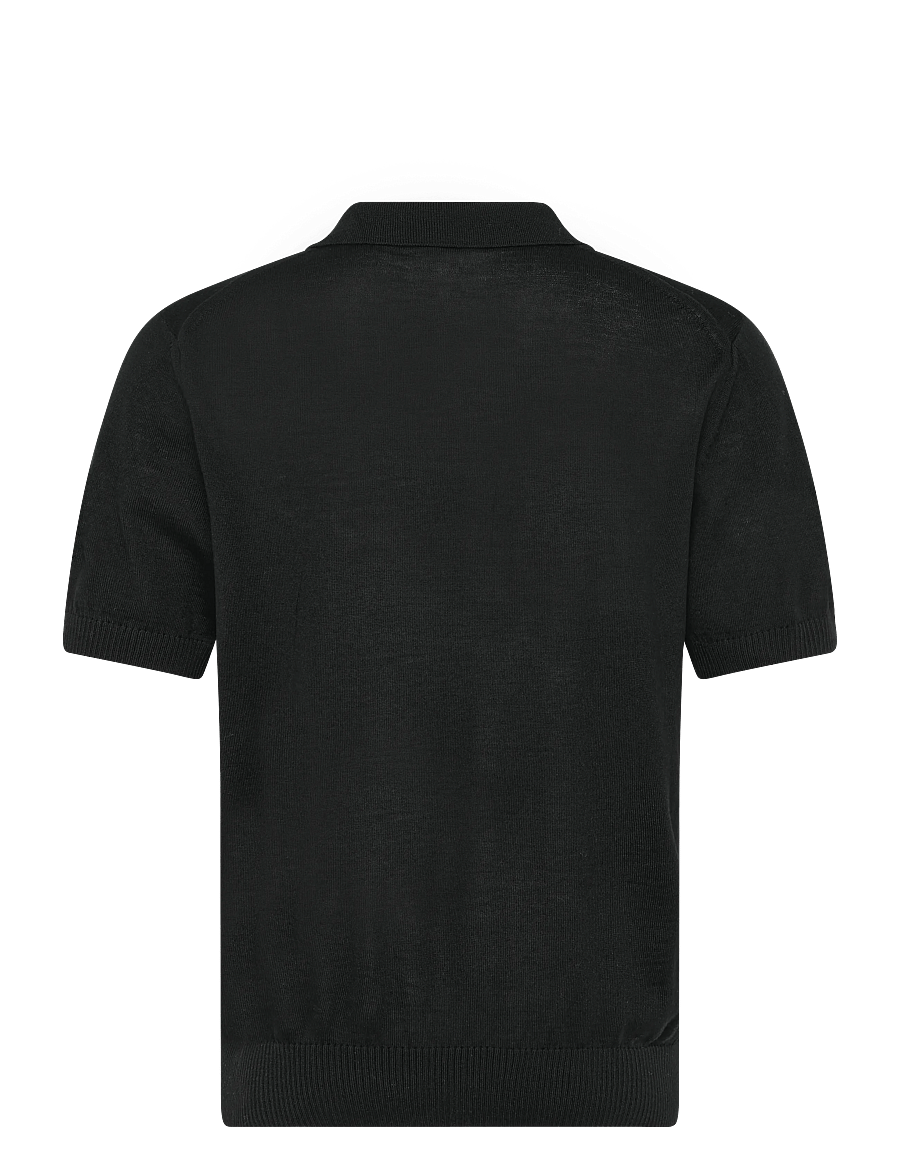 BOSS - H-Lantoni - langärmlige strick-polohemden - black - 1
