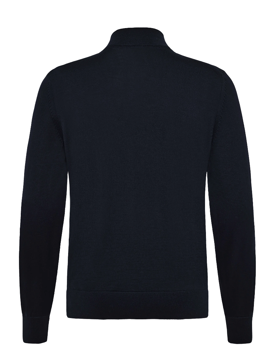 BOSS - H-Ebenji - pullover mit halbem reißverschluss - dark blue - 2