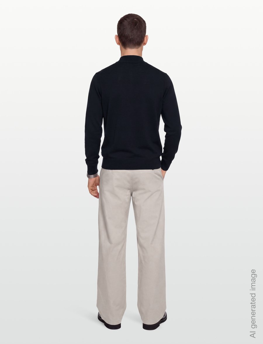 BOSS - H-Ebenji - pullover mit halbem reißverschluss - dark blue - 4