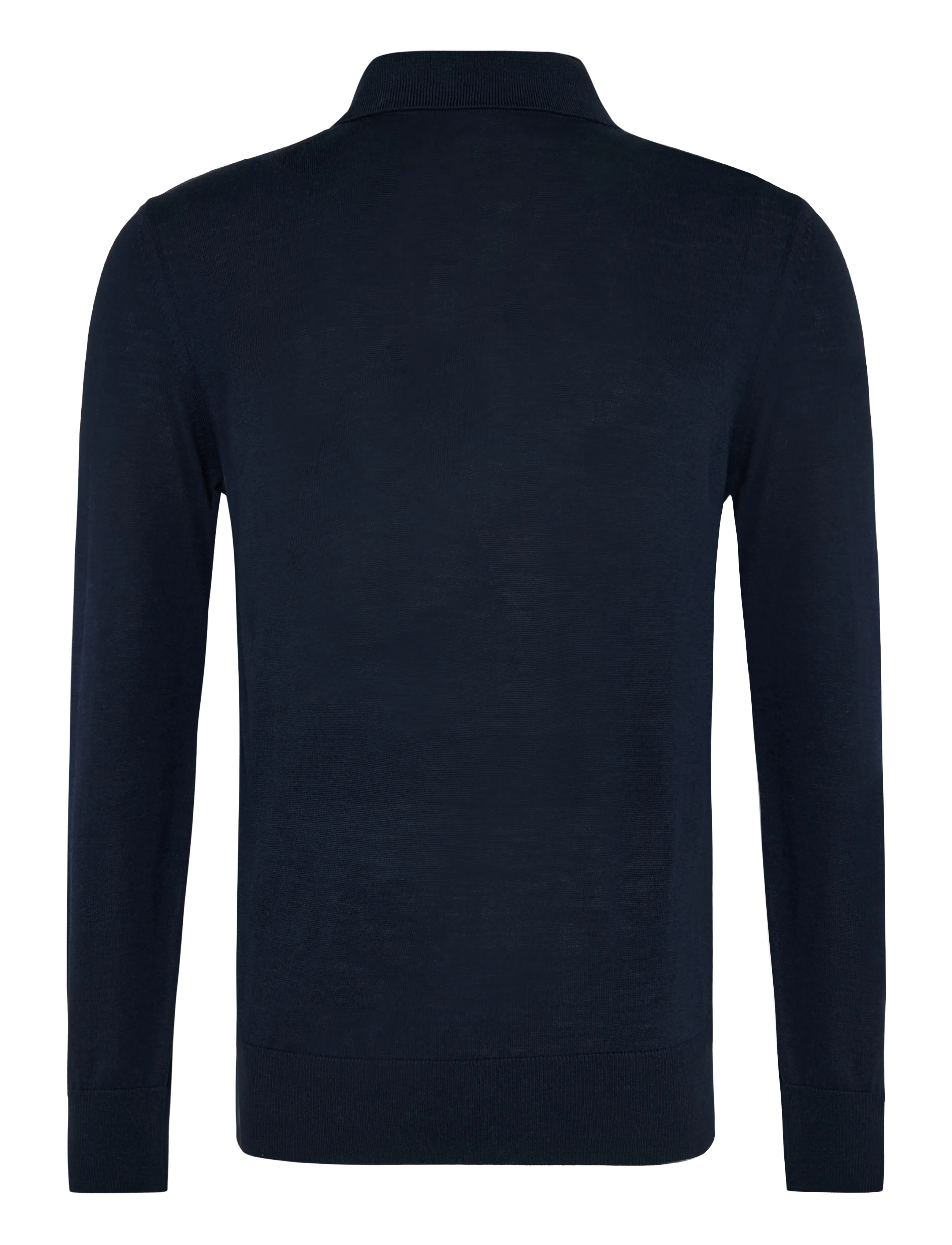 BOSS - H-Lancione - poloer i strik med lange ærmer - dark blue - 1