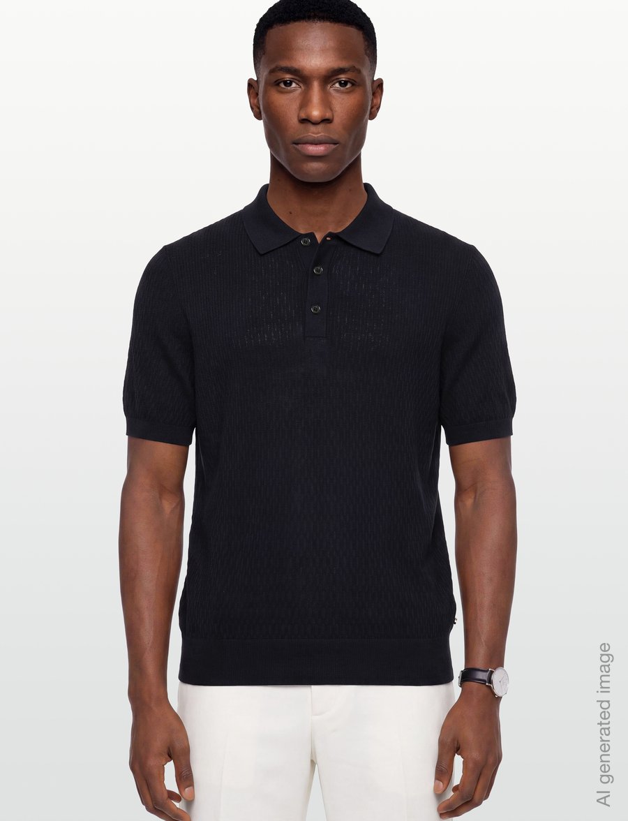 BOSS - H-Lurazio - kootud polosärgid - dark blue - 3