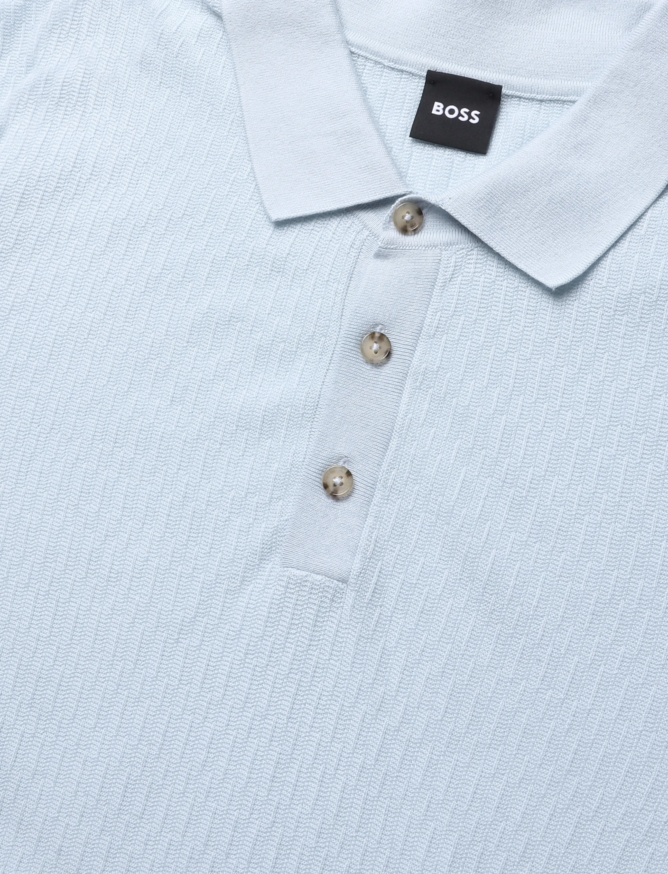 BOSS - H-Lurazio - polostrik - open blue - 2