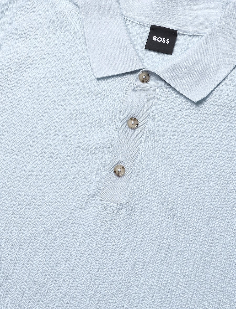 BOSS - H-Lurazio - polostrik - open blue - 2