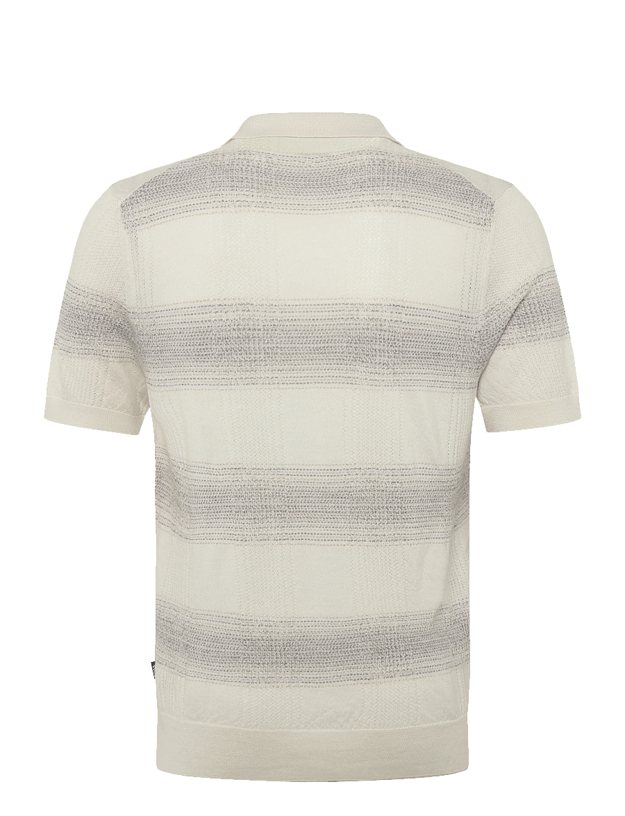 BOSS - C-Lamoroso - stickade pikéer - open white - 1