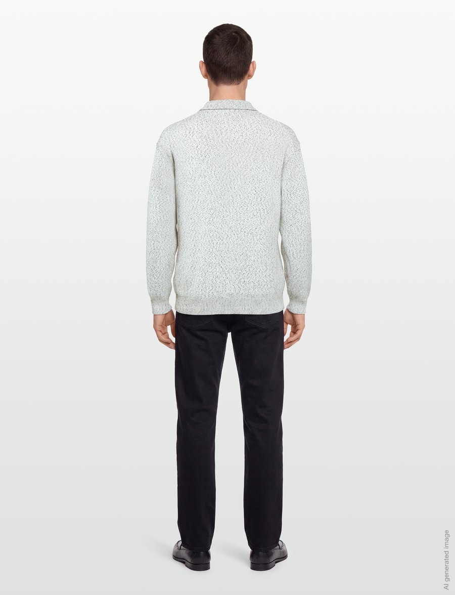 BOSS - C-Lomerlo - poloer i strik med lange ærmer - black - 4