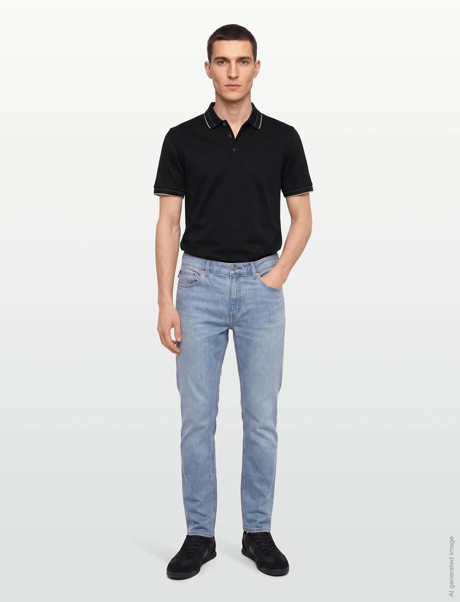 BOSS - H-Phillipson 195 - kootud polosärgid - black - 0