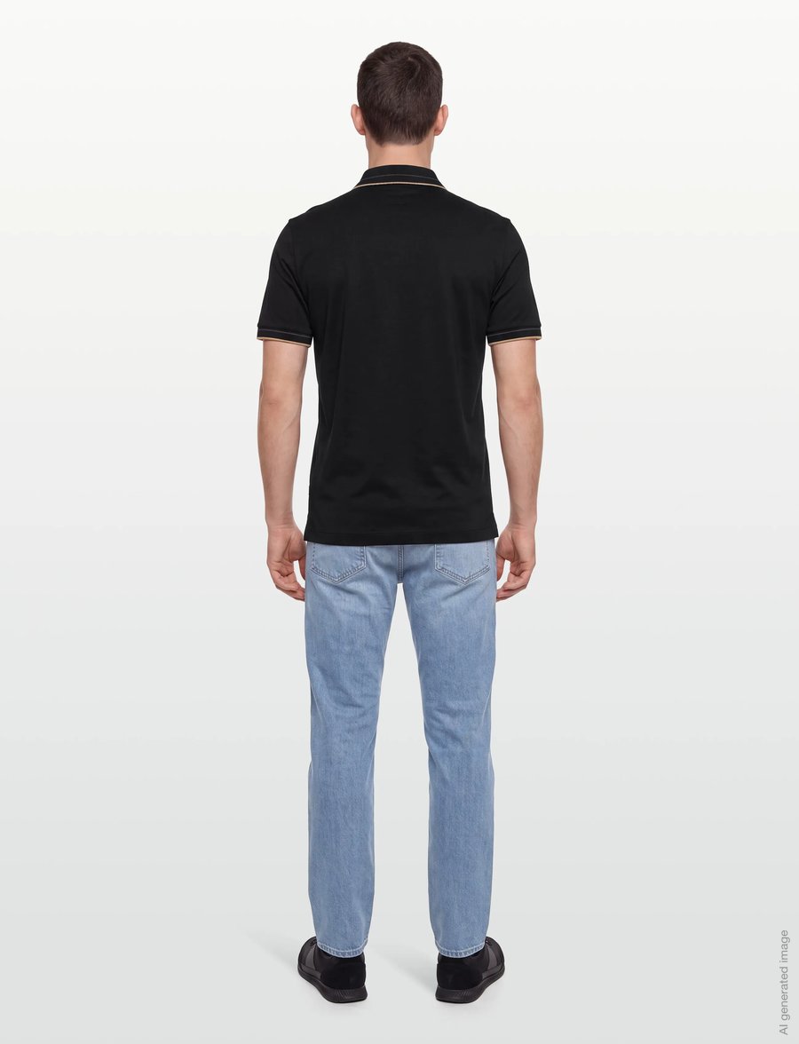 BOSS - H-Phillipson 195 - kootud polosärgid - black - 4