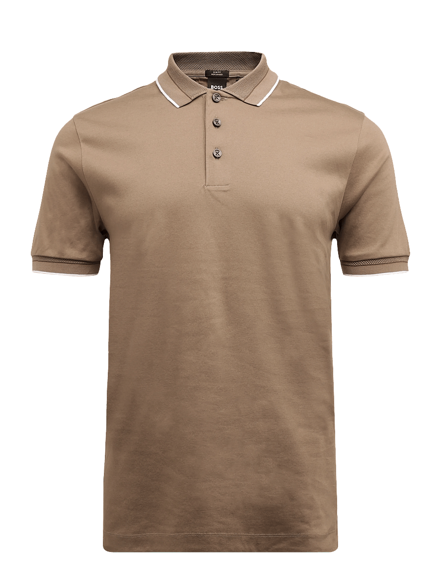 BOSS - H-Phillipson 195 - short-sleeved polos - open brown - 0