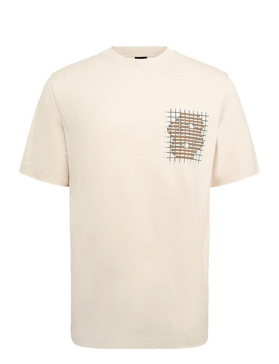 BOSS - C-Tigerman 49 - kurzärmelige t-shirts - open white - 0