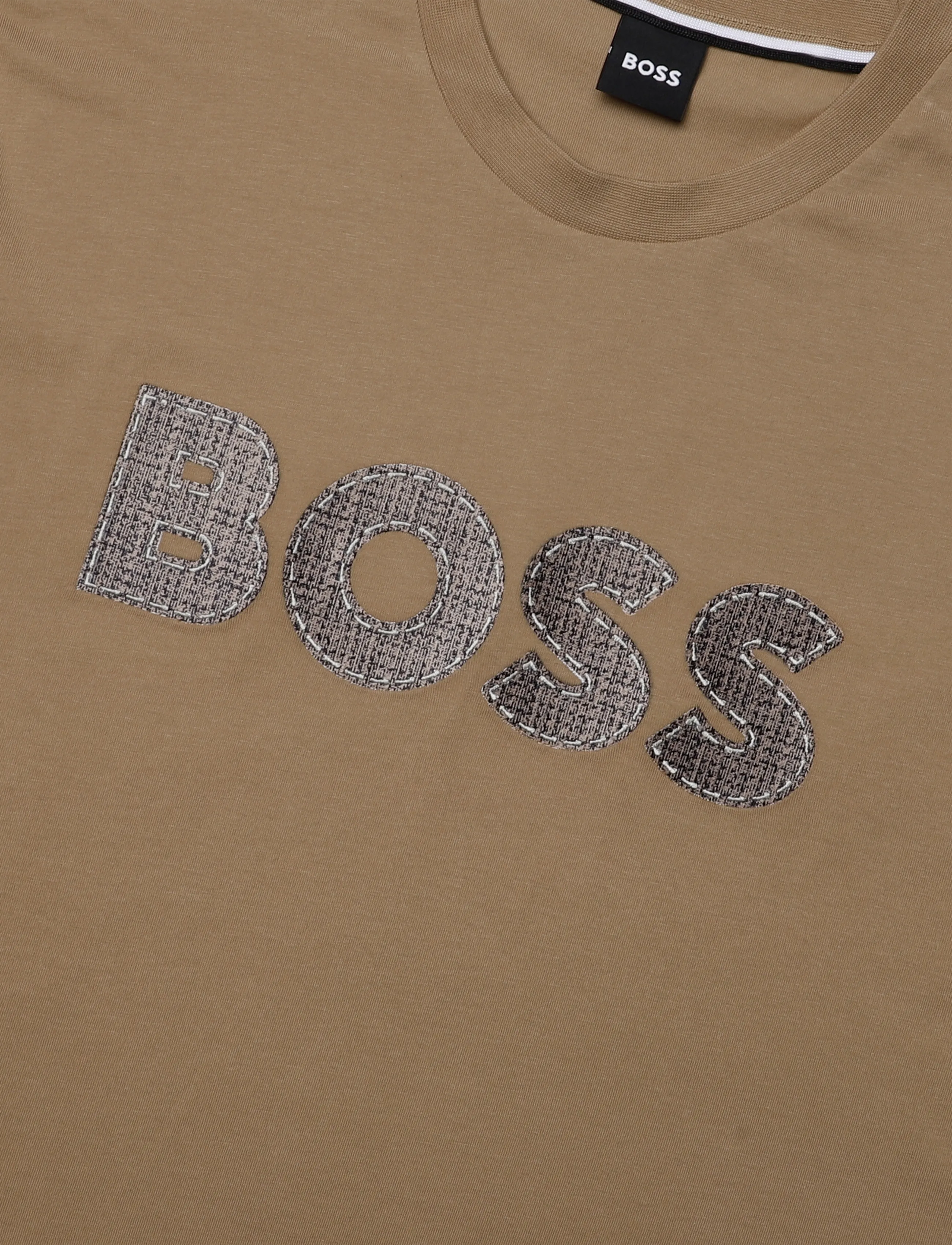 BOSS - C-Thompson 89 - kurzärmelige t-shirts - medium beige - 2