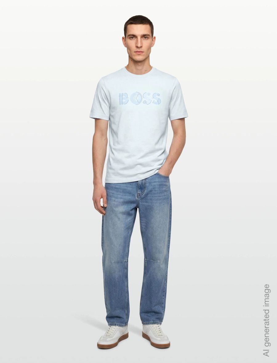 BOSS - C-Thompson 89 - short-sleeved t-shirts - open blue - 0