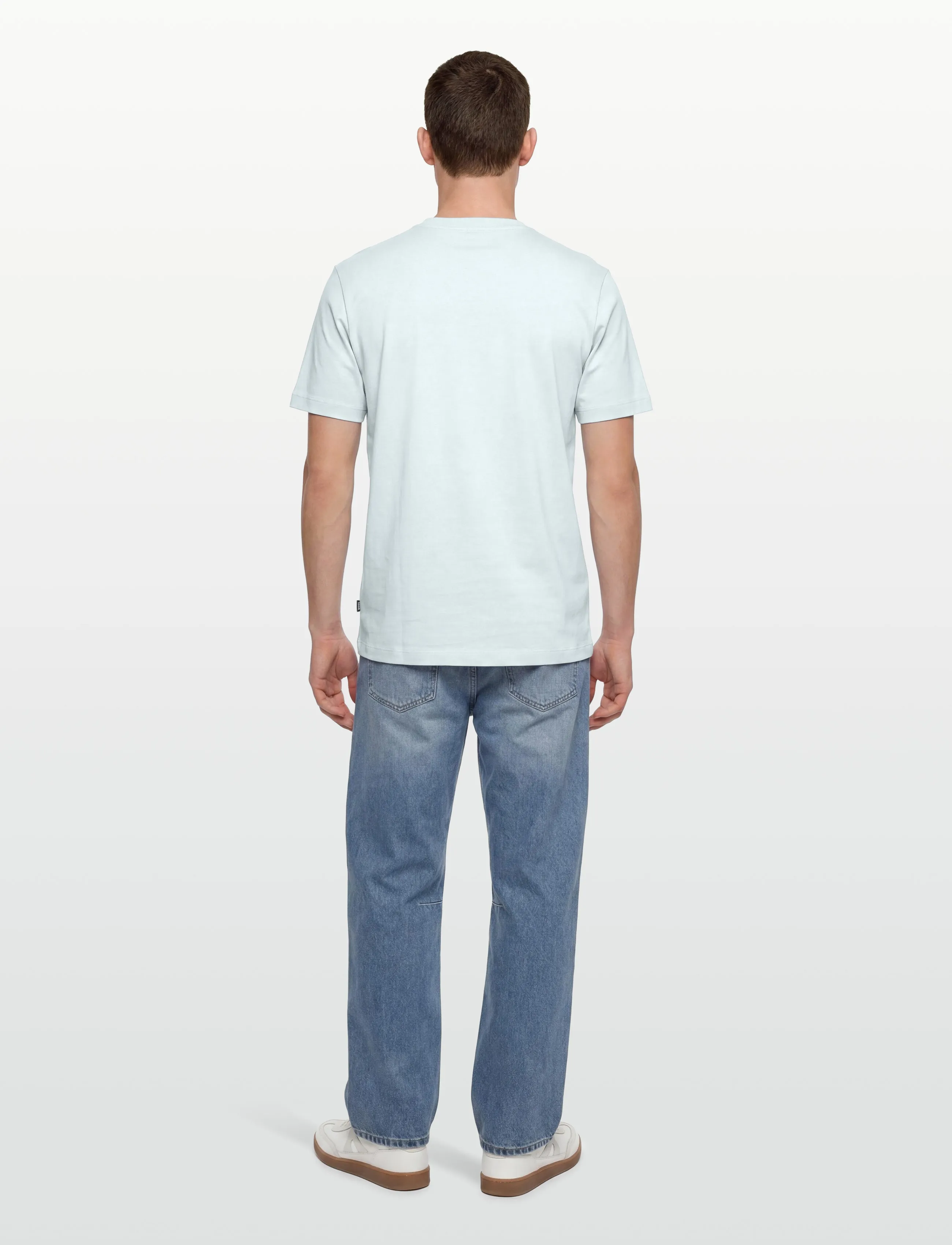 BOSS - C-Thompson 89 - kurzärmelige t-shirts - open blue - 4