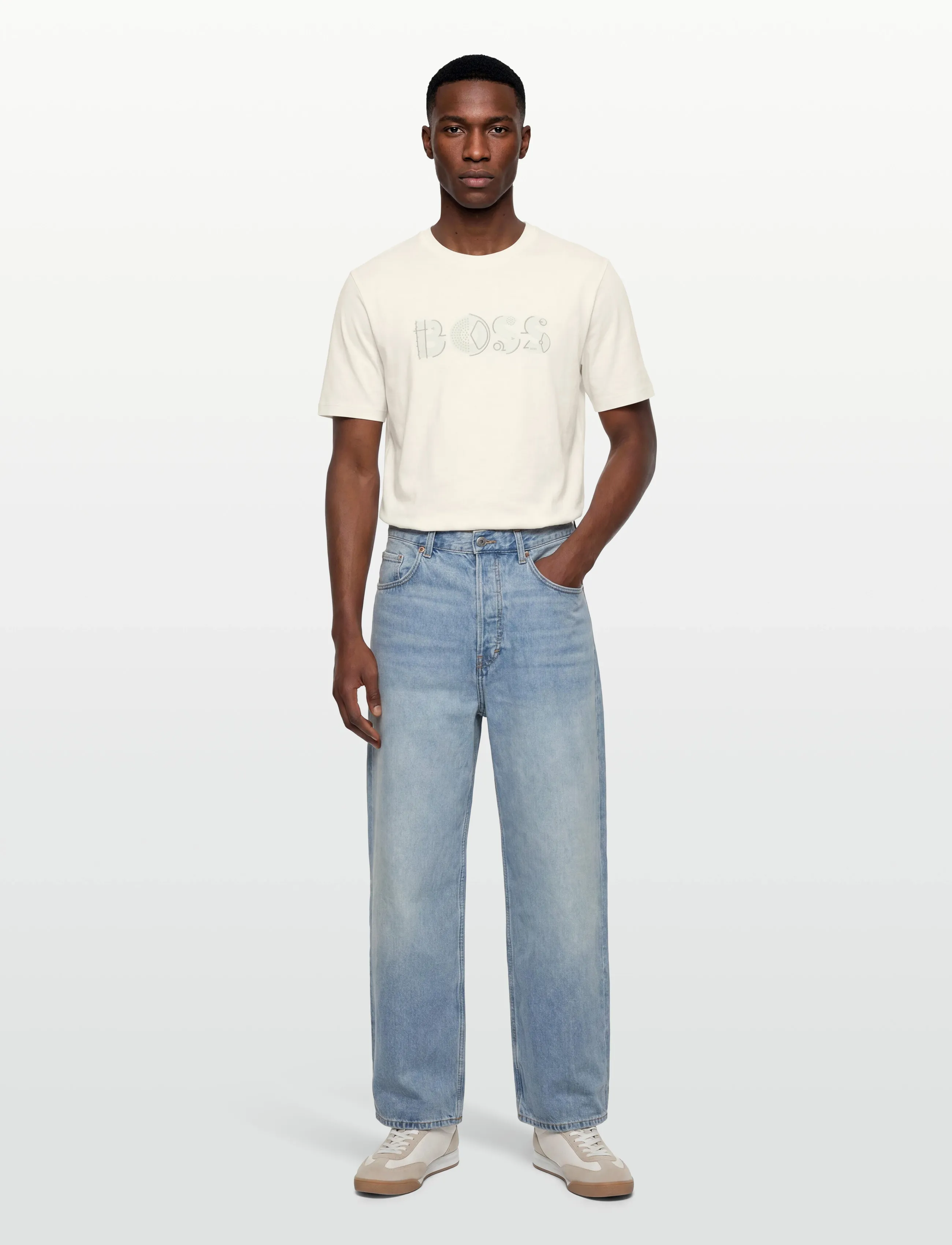 BOSS C-Thompson 89 - Kortärmade t-shirts - OPEN WHITE / cream