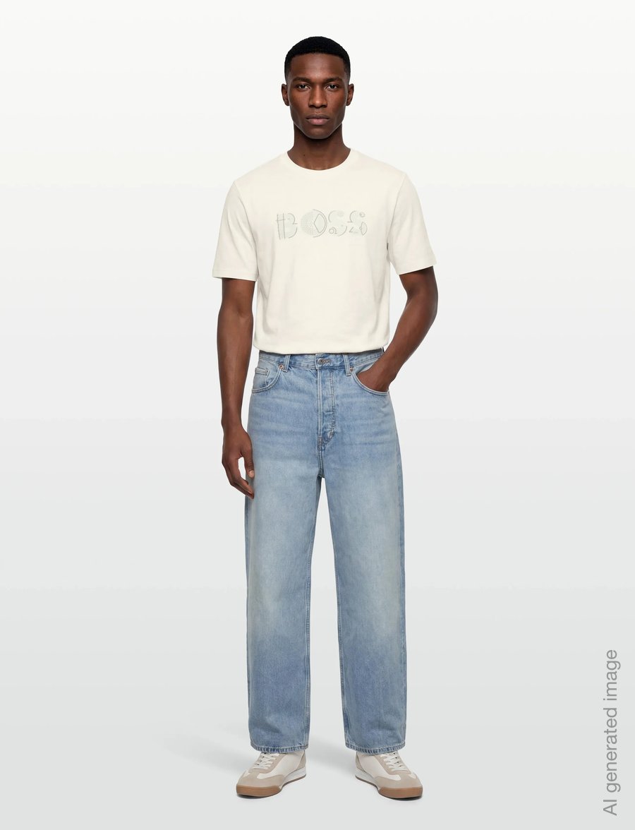 BOSS - C-Thompson 89 - kurzärmelige t-shirts - open white - 0