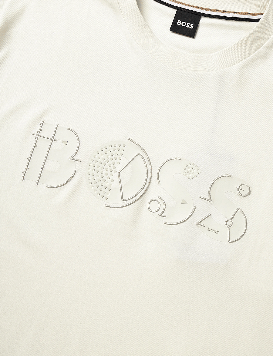 BOSS - C-Thompson 89 - kurzärmelige t-shirts - open white - 5