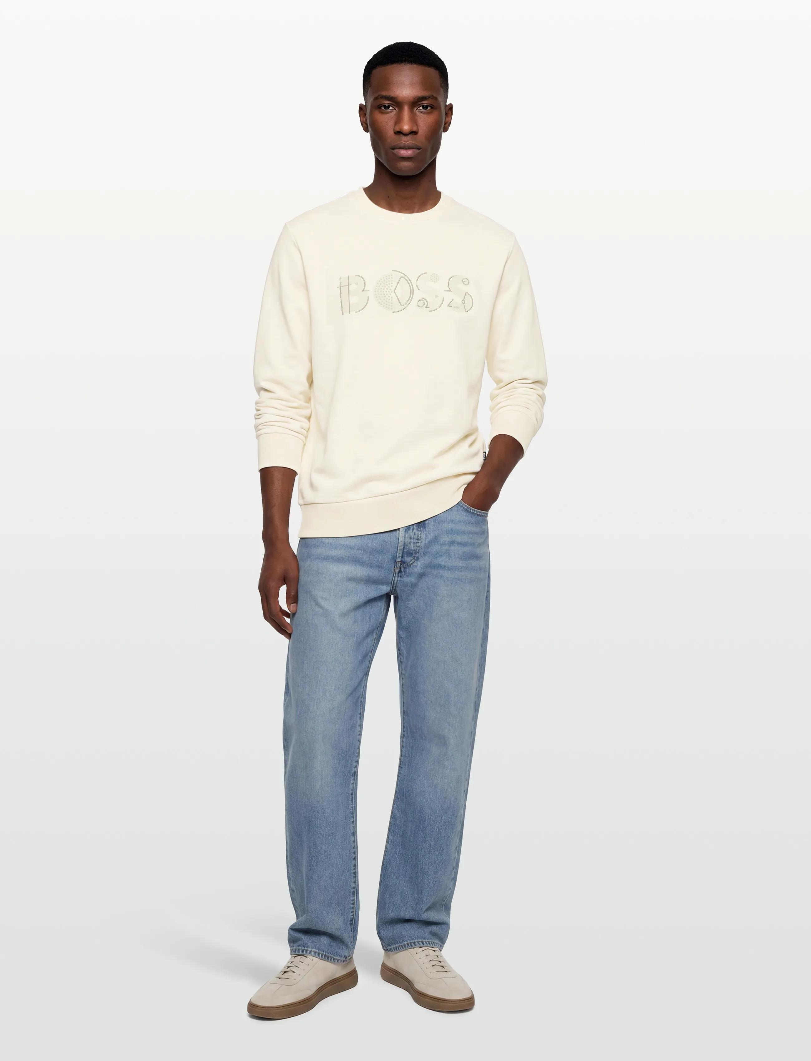 BOSS C-Soleri 89 - Sweatshirts - OPEN WHITE / cream