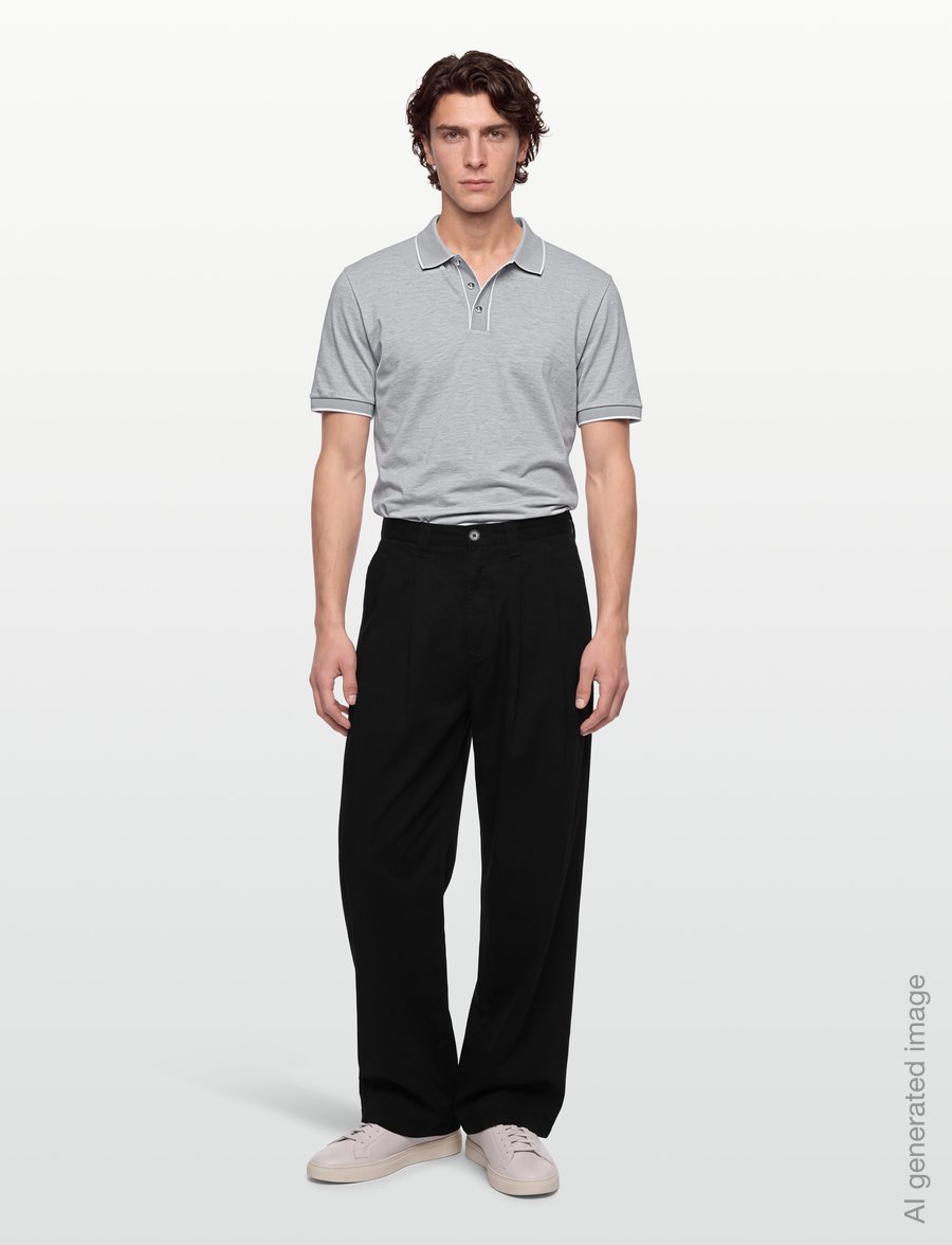 BOSS - H-Parlay 81 - short-sleeved polos - open grey - 0