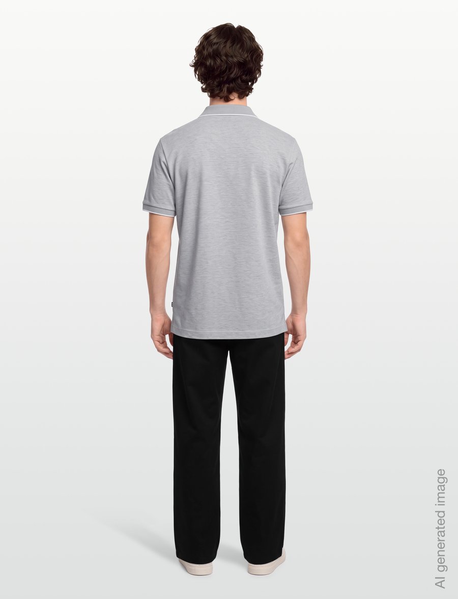 BOSS - H-Parlay 81 - short-sleeved polos - open grey - 4