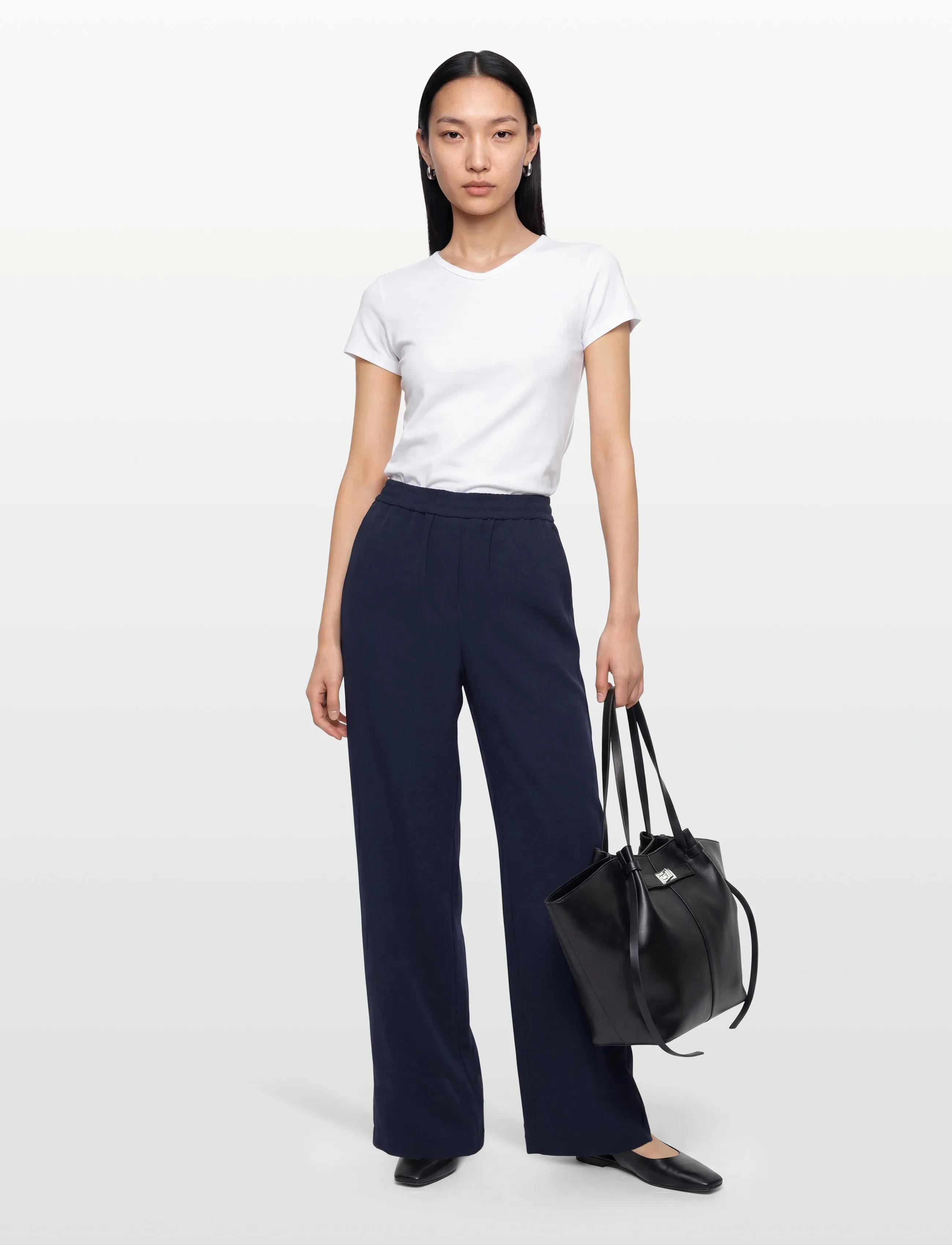 BOSS Tianah, Kvinder, Culottes, Navy, Str: 32