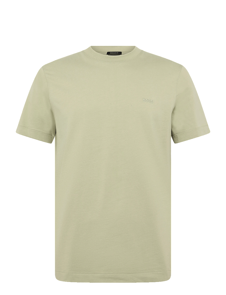 BOSS - Thompson 01 - kurzärmelige t-shirts - dark beige - 0