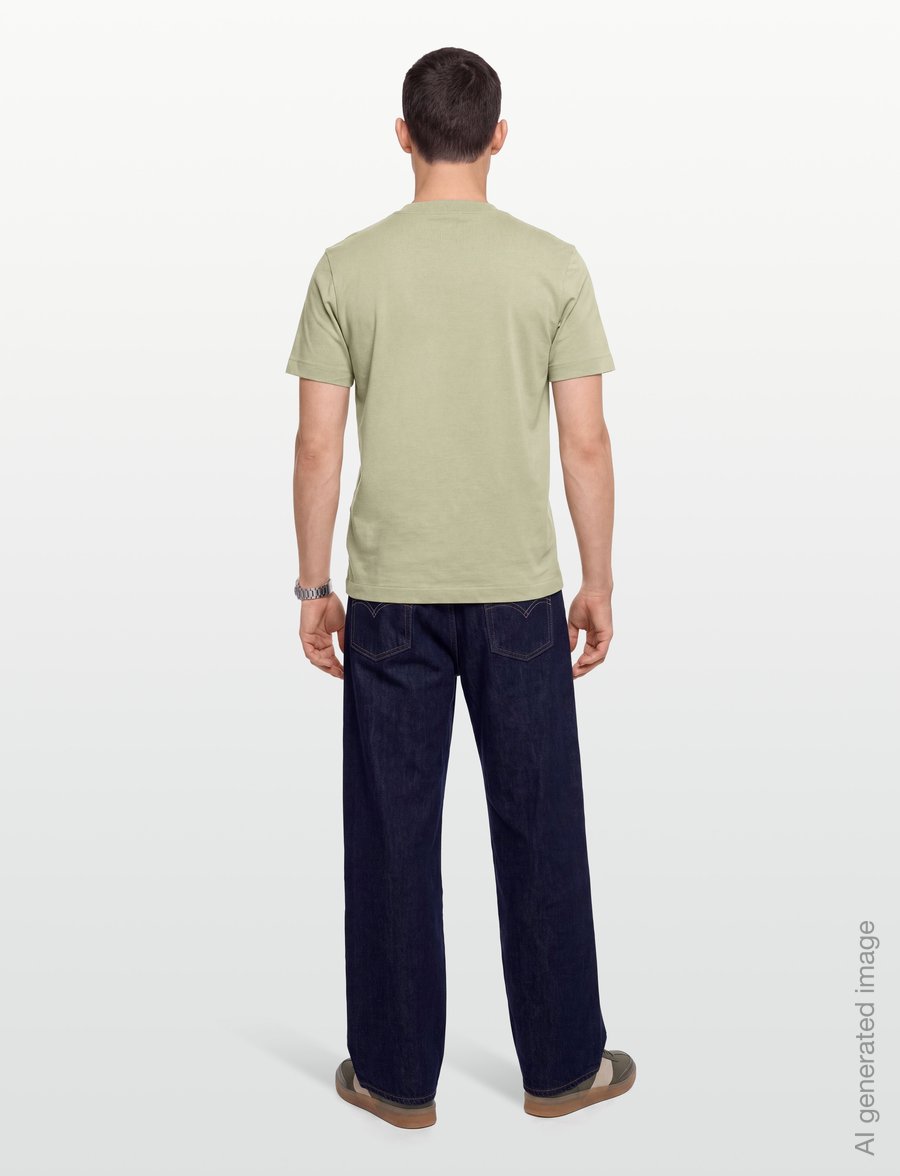 BOSS - Thompson 01 - short-sleeved t-shirts - dark beige - 4
