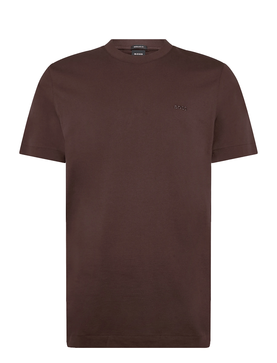 BOSS - Thompson 01 - kortærmede t-shirts - dark brown - 0