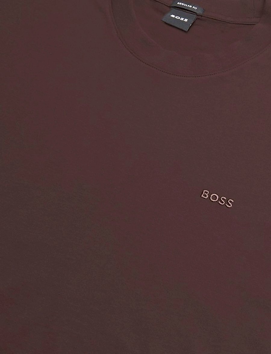 BOSS - Thompson 01 - kortærmede t-shirts - dark brown - 2