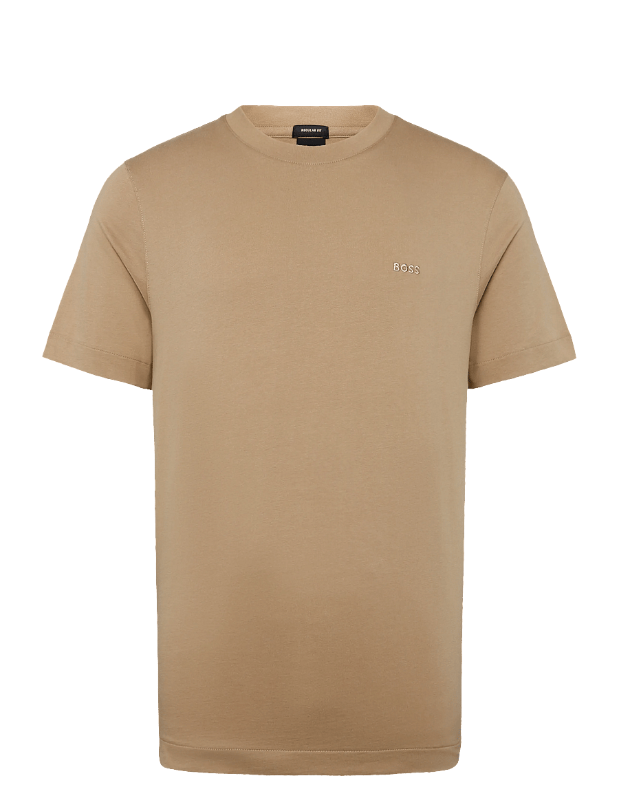 BOSS - Thompson 01 - short-sleeved t-shirts - medium beige - 0