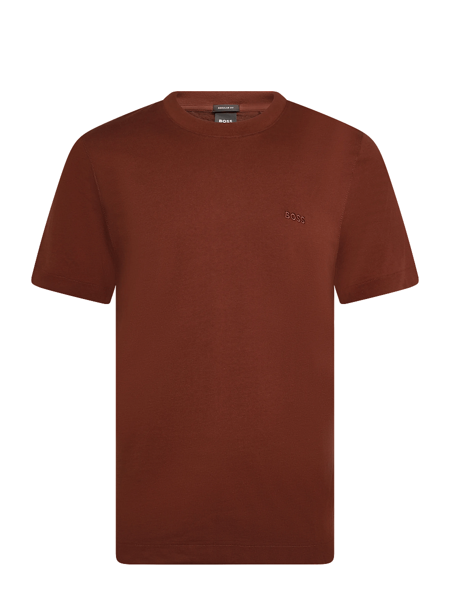 BOSS - Thompson 01 - kortærmede t-shirts - medium brown - 0