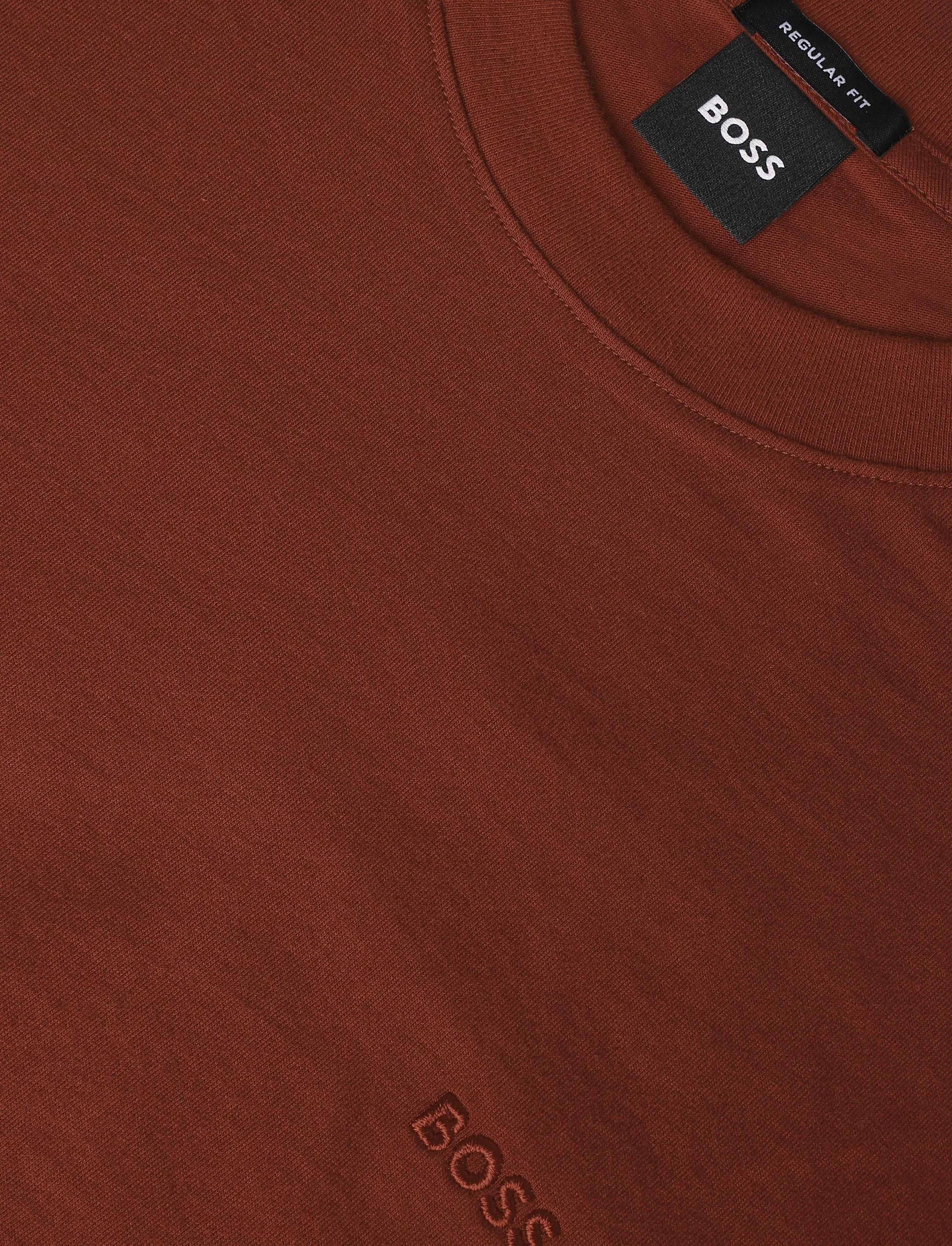 BOSS - Thompson 01 - kortærmede t-shirts - medium brown - 2