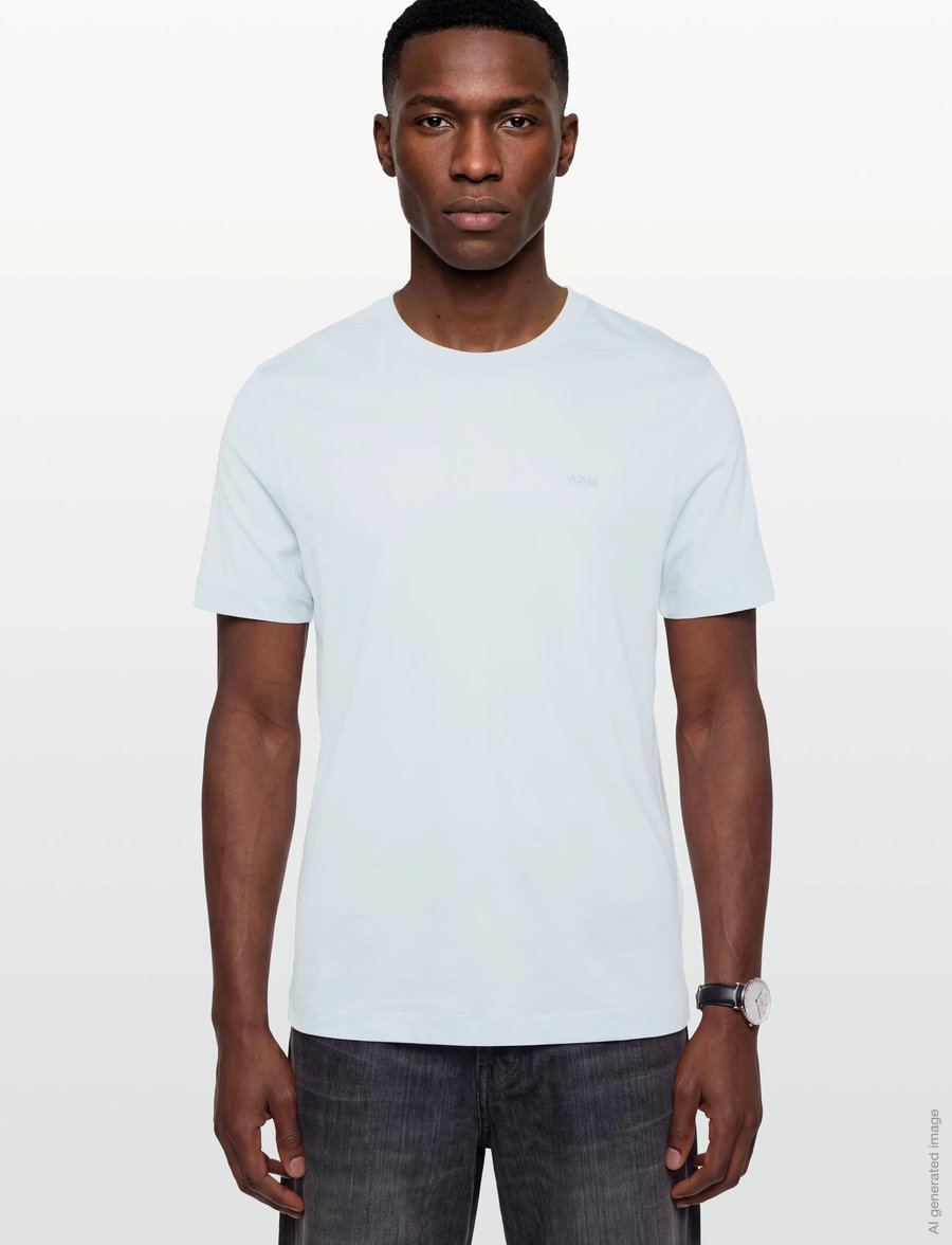 BOSS - Thompson 01 - kurzärmelige t-shirts - open blue - 3