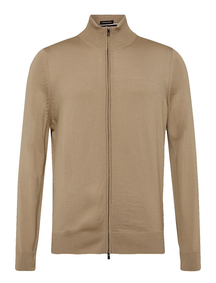 BOSS - H-Balonso - full zip tröjor - medium beige - 0