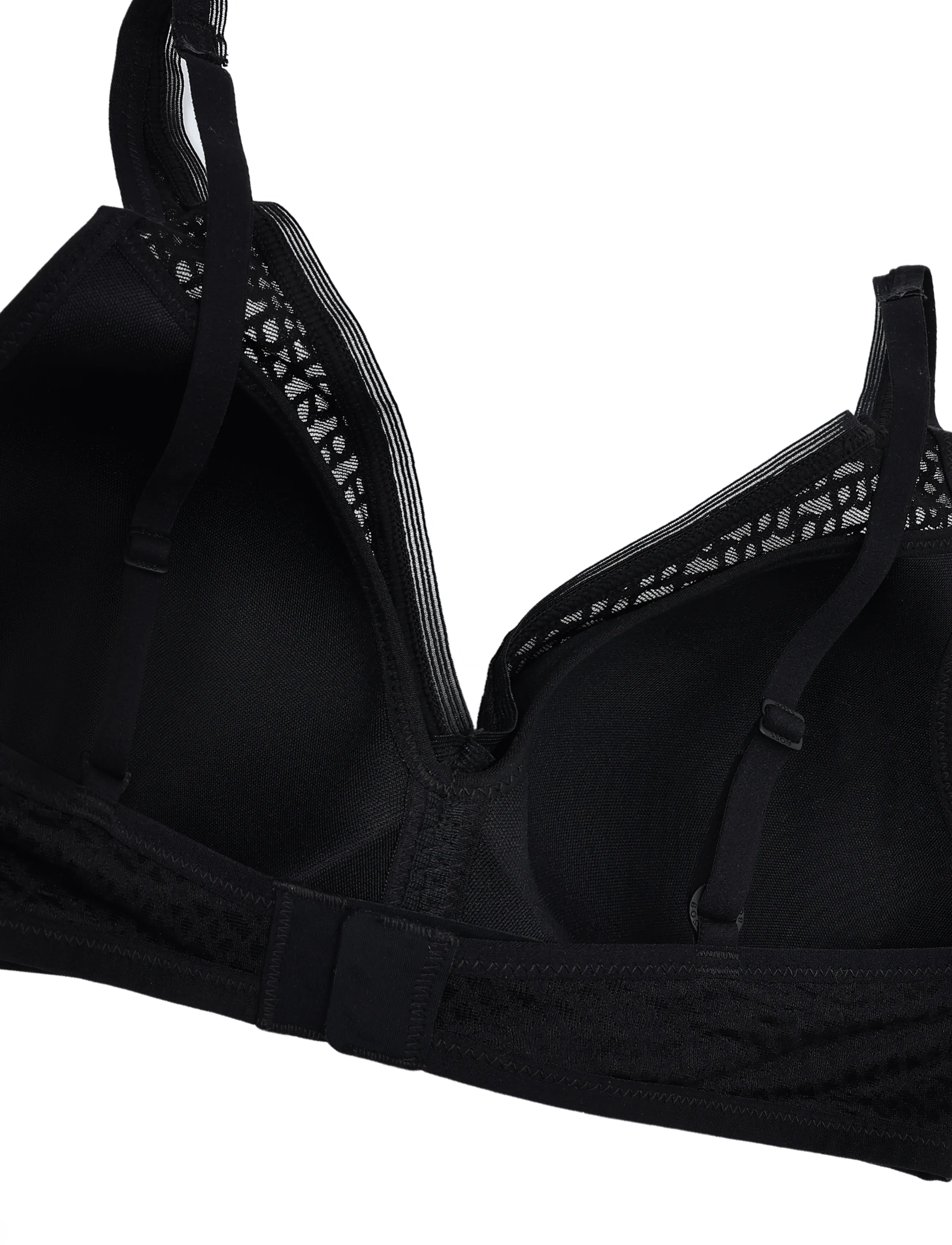 BOSS - PADDED SOFT_B LACE - bh'er uden bøjle - black - 3