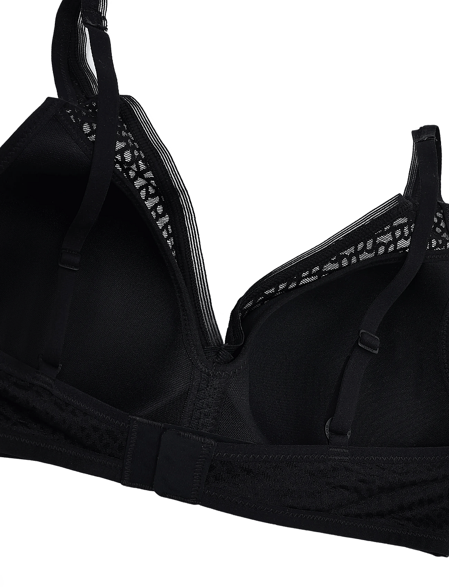 BOSS - PADDED SOFT_B LACE - bh'er uden bøjle - black - 3