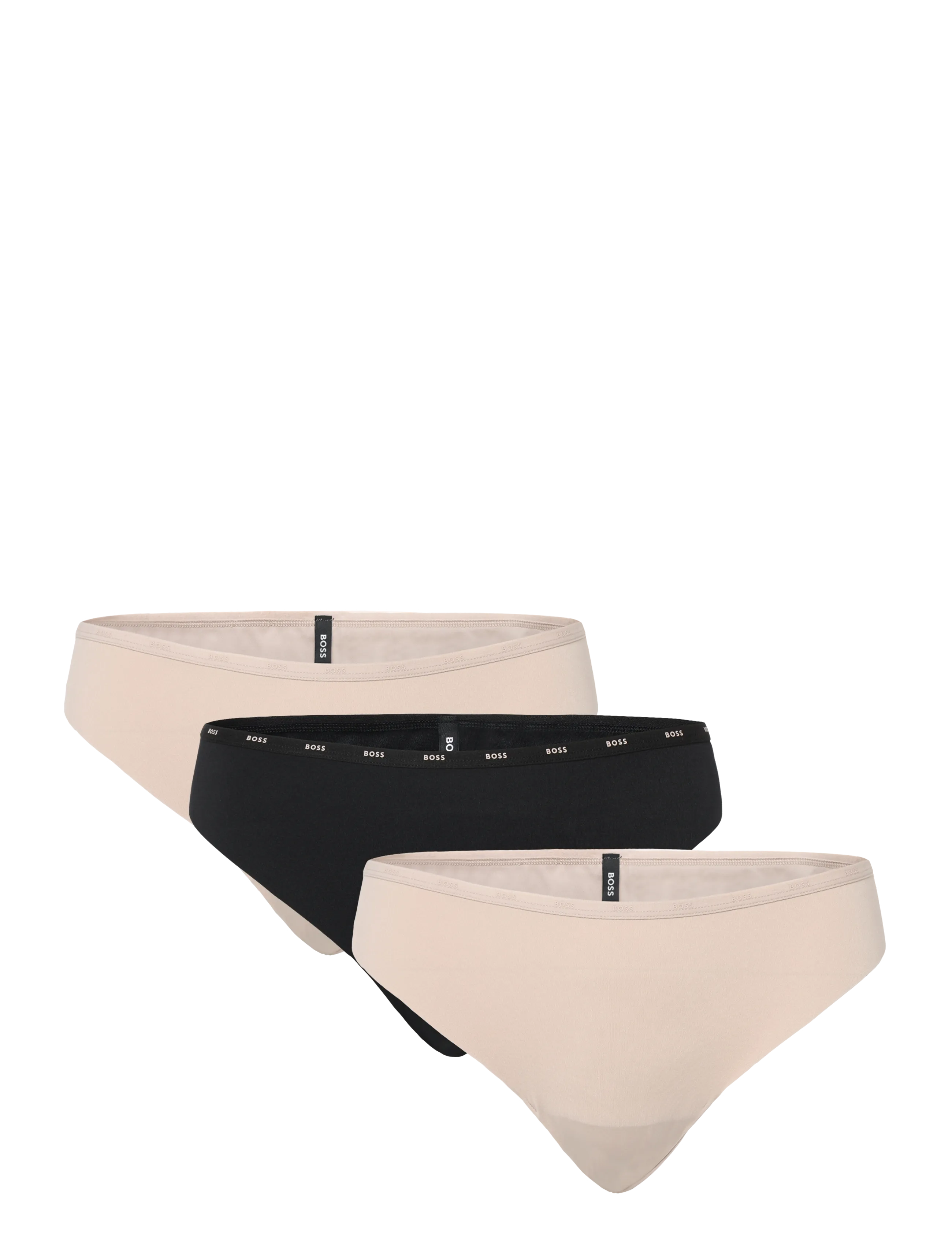 BOSS 3P Micro Thong, L, Beige, Trusser > G-Streng, Dame