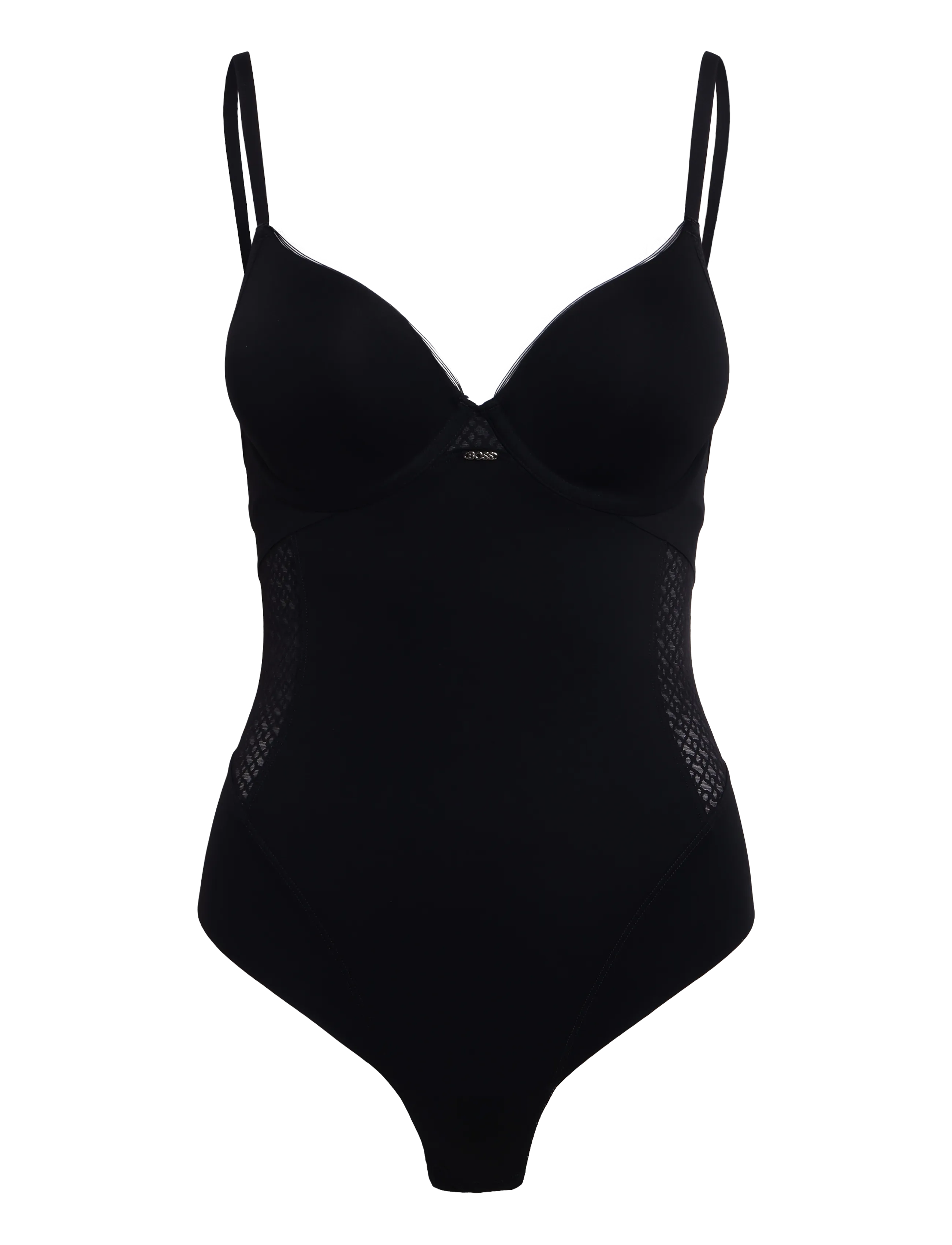BOSS BODYSUIT_B LACE - Aluspesu - BLACK / black
