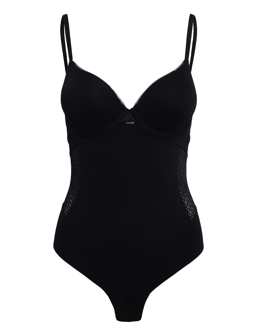 BOSS - BODYSUIT_B LACE - bodid ja kombineed - black - 0