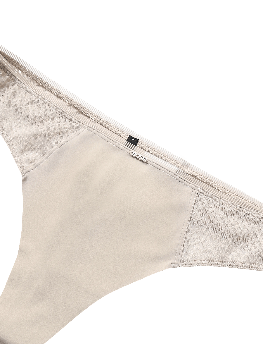 BOSS - THONG_B LACE - tangas - light beige - 2