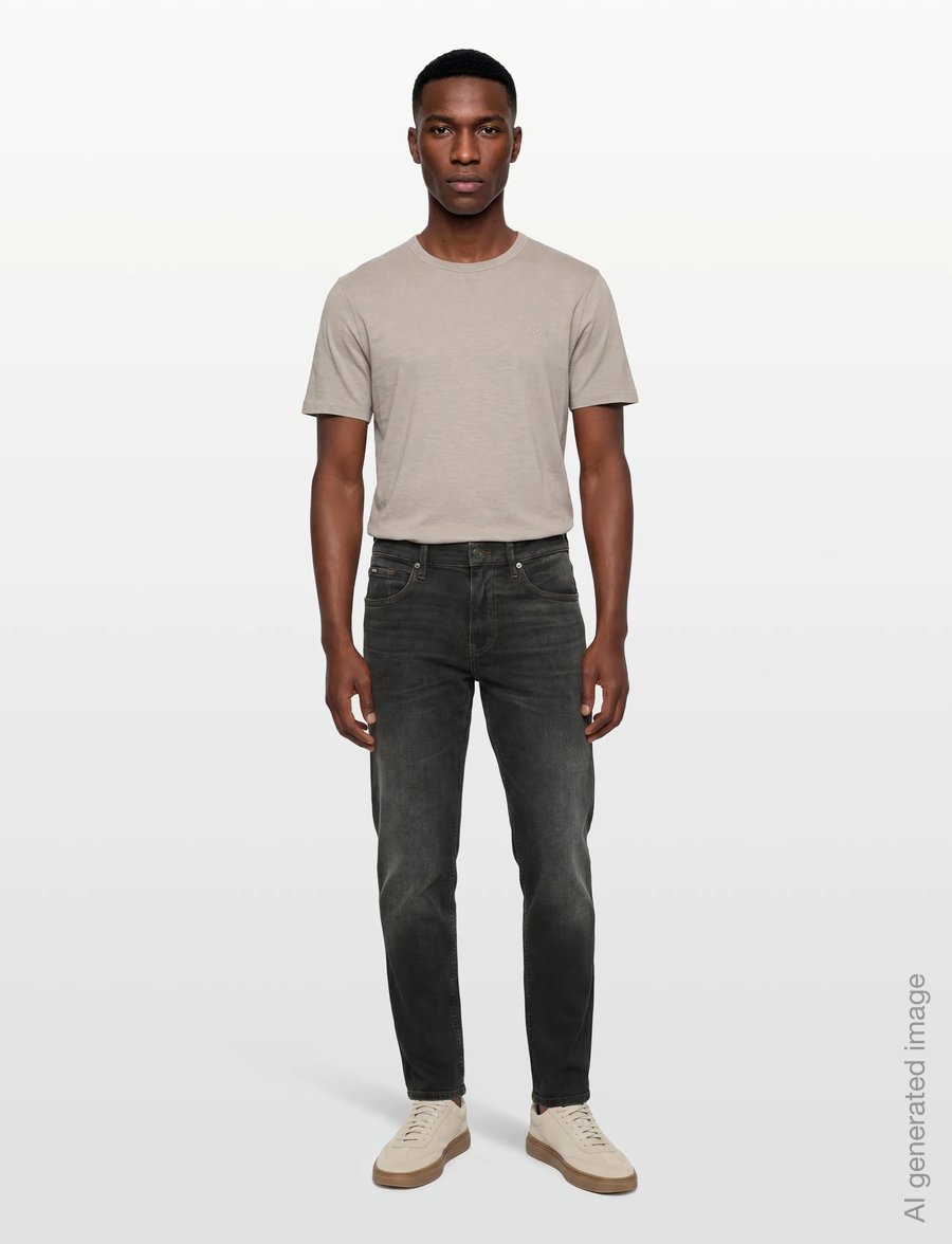 BOSS - H-Re.Maine - normale jeans - black - 0