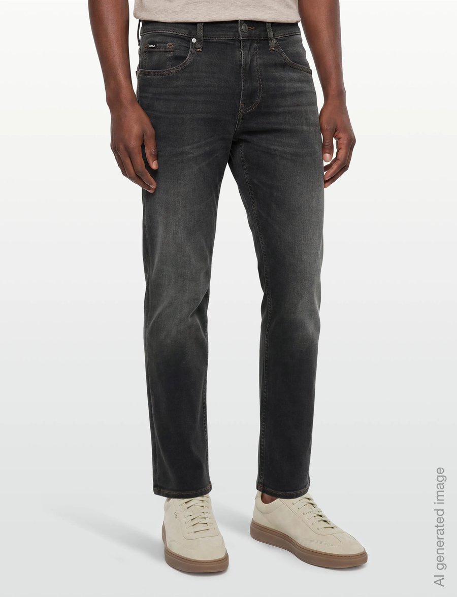BOSS - H-Re.Maine - normale jeans - black - 3