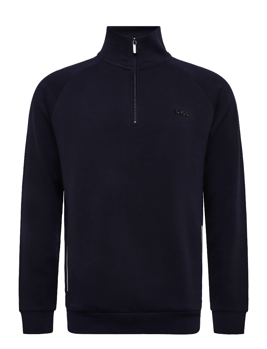 BOSS - Sense 1/4 Zip Jacket - pullover mit halbem reißverschluss - dark blue - 0