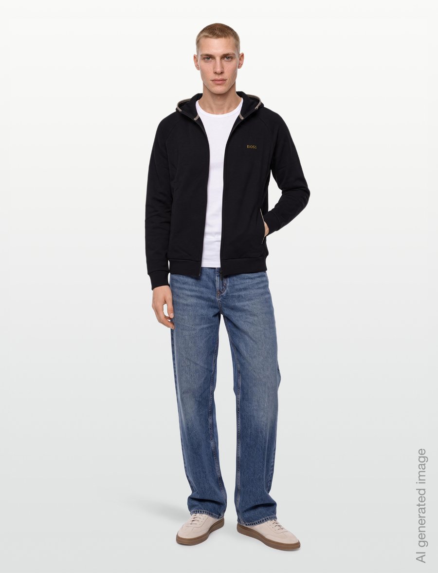 BOSS - Sense Hooded Jacket - jogging tøj - black - 0