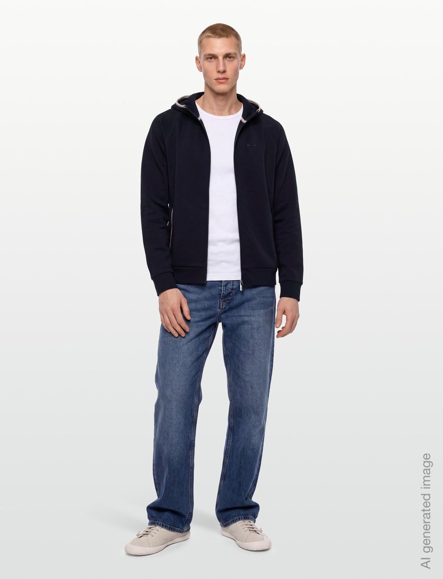 BOSS - Sense Hooded Jacket - sügisjoped - dark blue - 0