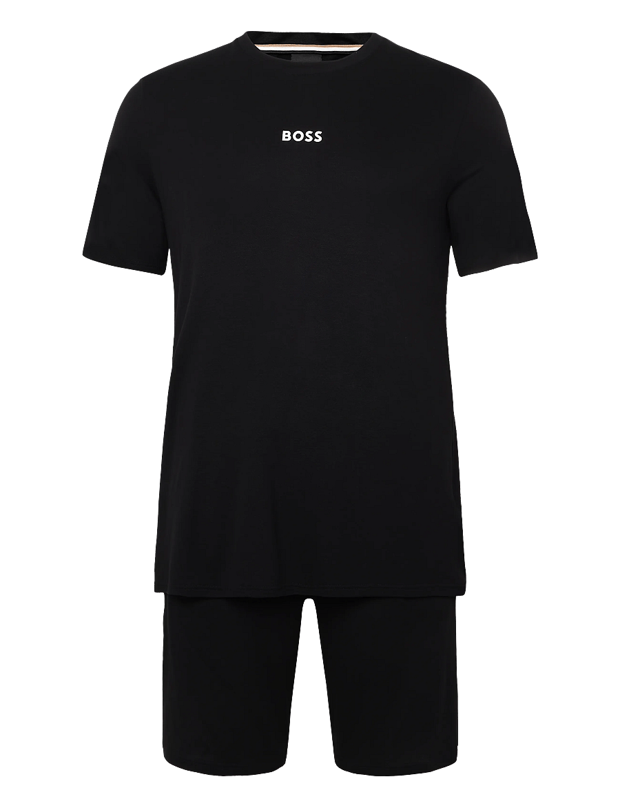 BOSS - Piquè Short Set - pyjamasset - black - 0